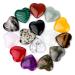 Crazyfly 15Pcs crystals stones heart stone stone stones healing crystal gemstones set heart stone bulk polished bag palm thumb gemstones meditation chakra Reikra energy compensation