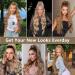 Pference Ombre Blonde Long Ponytail Hair Extensions for Women - 60cm Synthetic Afro Braid - Buy Online on GoSupps.com