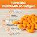 VivoNu Turmeric Curcumin Supplement with Black Pepper Capsules 1000mg Pure Turmeric Curcumin 95% Curcuminoids Softgels Enhanced Absorption Joint Support Non-GMO Gluten-Free - Buy Online on GoSupps.com