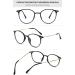 Lanomi Blue Light Filter Reading Glasses for Men & Women - UV400 Protection Anti-Fatigue Oval Frame 2.0 Diopters - Buy Online on GoSupps.com