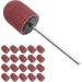 20 Pieces Sanding Caps Nail Cutter Set Sanding Bands Sanding Caps with Nail Drill Professional Manicure Nail File Bits for Manicure and Pedicure (Brown) - Buy Online on GoSupps.com