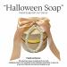 Pink Crystal Grape Handmade Soap Halloween Decoration Set with Pumpkin Ribbon & Spooky Accessory (Spider Carrying Red Eyeball) - Festive Halloween Hand Soap Gift for Bathroom Decor - Buy Online on GoSupps.com