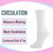 Diabetic Crew Socks 6 Pairs - Non-Binding Loose Fit - Made in USA - Large Black - Buy Online on GoSupps.com
