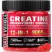 12 IN 1 Creatine Monohydrate Gummies Complex 9000mg for Women and Men to Support Muscle, Creatina gummy with L-Carnitine, B12, BCAA 2:1:1, Sugar Free, Non-GMO & Vegan, 120 Gummies,Mixed Berry Flavor