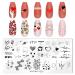 LoveOurHome 8pc Nail Stamping Kit | Geometric Flower Heart Designs | French Manicure Stamps for Women and Girls - Buy Online on GoSupps.com