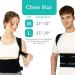 Adjustable Posture Corrector & Back Brace - Relief for Back Pain Muscle Memory Support Medium Size - Buy Online on GoSupps.com