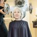 Buy Salon Hair Cutting Cape - Stylish Polyester Pongee Hairdresser Cape for Family & Daily Trimming Complex Styling in Black - Buy Online on GoSupps.com