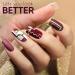 Husnshud False Nails - Set of 100 Clear Ballerina Fake Nails with File - Buy Online on GoSupps.com