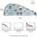 Small Coffee Cakes Hair Towel 2 Pack - Super Absorbent Quick Dry Hair Turbans for Women & Girls - Buy Online on GoSupps.com