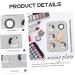 Palette Maquillage Acier Inoxydable avec Spatule Plateaux de M lange pour Fond de Teint et Ombres Paupi res Surface Portable pour Maquillage Professionnel - Buy Online on GoSupps.com