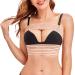 SCARBORO Breast Bands for Women Post Surgery Breast Implant Stabilizer Band Compression Breast Augmentation and Reduction Strap Medical Chest Support Band for Large Breast Exercise XS-Small Beige