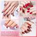 Ceboic Half Hardened UV Gel Strips - 22 Self-Adhesive French Nail Polish Stickers | Salon Quality Red Gel Nail Foils for Women & Girls | Christmas Nail Art Decoration - Buy Online on GoSupps.com