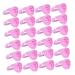 iplusmile Anneaux Porte-extension de Cils 100 Pi ces Taille Petite Couleur Rose Support Pigment pour Maquillage Professionnel et Tatouage