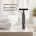 Men's Double Edge Safety Razor - Matte Black Thick Short Handle 10 Blades Portable Travel Size Smooth Closed Shave - Buy Online on GoSupps.com