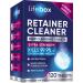 Retainer Cleaner Tablets - 120 Denture Cleaning Tablets & Aligner Cleaner - Removes Odors & Kills 99.9% of Bacteria & Stains For Aligners Retainers Dentures Night Guards - Mint Flavor Mint 120 Tablets (Pack of 1)