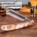 Gold Dollar Straight Razor Shaving Kit - Retro Acrylic Handle for Men & Barbers - Ready to Use No Stabilizer Required - Buy Online on GoSupps.com