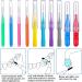 100-Piece Interdental Brush Set - Bright Colors Tooth Flossing Tools for Dental Hygiene | Toothpick Cleaners for Mouth Care - Buy Online on GoSupps.com