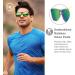 Knockaround Fast Lanes Sport Polarized Running Sunglasses - Clear Grey/Green - UV400 Protection - Buy Online on GoSupps.com
