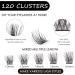 120pcs 3D Cluster False Eyelashes Kit D Curl Natural Look | Reusable Fluffy Lash Extension DIY Set with Applicator and Bond | Individual Lashes 10-16MM-DM23 - Buy Online on GoSupps.com