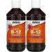 NOW Foods Vitamin B-12 Liquid 8oz (Pack of 2)