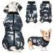 Slowton dogbody after op soft breathable leak protection anti-wound licking suit with zipper e-neck band Alternative one-divider for dogbody after castration male bitches L camouflage