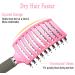 KTKUDY Voremy Detangling Brush - Boar Bristles, Curved & Vented for WetDry Hair - Speed Dry Brush for Women, Men, Kids (Pink) - Buy Online on GoSupps.com