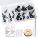 Hifisher Fishing Rod Tip Repair Kit: 40pcs 8 Sizes Top Guides ,1oz Epoxy Resin, Brush, Measure Cup, Fishing Rod Guides Replacement kit, Stainless Steel Ceramic Ring Guide Tips