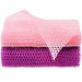 2 Pcs African Net Sponge African Exfoliating Net Long Exfoliating Bath Sponge African Towel Exfoliating Nylon Net African Net Wash Cloths Multipurpose net Back Scrubber for Shower(Pink Purple)