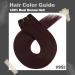 Moresoo 20 Inch Burgundy Red Human Hair Weft Extensions - 100g #99J | 100% Real Human Hair Sew-in Extensions - Buy Online on GoSupps.com