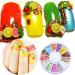 Buy Remorui Mini Colorful Mixed Nail Art Slices - 3D Fruit & Flower Shapes for DIY Nail Art | International Shipping Available - Buy Online on GoSupps.com