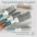 Premium Round Brushes Set for Blow-Drying | Ceramic Ionic Hairbrush Kit for Styling & Volume | 4-Piece Travel Bag Set for Men & Women - Buy Online on GoSupps.com