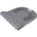 Flexible TPE Foot Scrubber Shower Mat with Pumice Stone - 80x40 cm, Anti-Slip & No-Slip Shower Mat for Exfoliation and Feet Massage - Buy Online on GoSupps.com