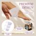 Ballotte Premium Silicone Heel Protectors (Medium - 8 Pack) | Gel Heel Pads/Silicone Socks for Women & Men - Pain Relief for Cracked Heel | Blister Prevention Heel Cups/Cushions for Plantar Fasciitis Medium (8 Pack) - Buy Online on GoSupps.com
