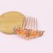 SG Store Flower Hair Comb Rhinestone Wedding Bride Headpiece Hair Ornament Decorative Hair Accessories for Women and Girls Hairstyles Champagne - Buy Online on GoSupps.com