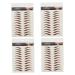 Housoutil 4 Sheets Waterproof Eyebrow Stickers Eyebrow Tools Eyebrow Transfer Stickers Water Proof 3d Cosmetic 21x14.8cm Brown