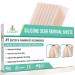 Silicone Scar Removal Sheets, Washable Scar Strip Remover, Reusable Scar Sheet for Surgery Scars, Stretch Marks, Burns, Keloids, C-Section, Acne in Recent/Old Scars