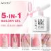 5 in 1 Builder Gel - Pink UV/LED Nail Base Coat for Strong Nails - 15ML - Buy Online on GoSupps.com