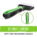 Mighty Paw Dog Grooming Brush | Undercoat Dematting Rake for Long Haired Dogs | Detangling, Thinning, Deshedding Tool with Rounded Teeth (Green) - Buy Online on GoSupps.com