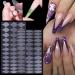 Forms Nail Sticker Gel Extension Quick Building Nail Forms Mould False Nail Tips Reusable Nail Molds French Manicure Tips Inner Mold Aezon