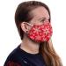 Premium Breathable 3-Layer Fabric Mask - Reusable Black Cotton & Red Snowflake Face Mask for Men & Women - Washable Mouth & Nose Protection - Buy Online on GoSupps.com