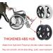 2 Pcs Wheelchair Fronter 6" 7" 8" Front Wheel & Solid Tyre 2" (50 Mm) Hub Width Wheel Replacement for Wheelchair Replacement Rollator Accessories Anti-Slip Rubber Wheel/Black/15Cm(6 Inc 15Cm(6 Inch) Black - Buy Online on GoSupps.com