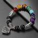 YIUPEDRFG Natural Stones Bracelet | Energy Balance & Chakra Healing | 7 Crystals 8mm | Perfect Gift for Mindfulness & Wellness - Buy Online on GoSupps.com