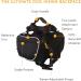 OllyDog Trekker RF Dog Backpack Harness - Lightweight Saddle Bag for Walking, Camping, and Backpacking - Medium Raven - Buy Online on GoSupps.com