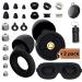 15Pcs SaintGee Ear Plugs for Sleeping 34dB Reuseable Noise Reducing Double Silicone Earplugs Snoring for Concerts Focus Travel Work High Fidelity