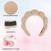 Spa Headband for Women- Bubble Skincare Headband with Wristbands- Terry Cloth, Soft Puffy Design- Black & Light Brown- Ideal for Face Washing and Makeup- Gift Idea - Buy Online on GoSupps.com