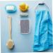 BIUDECO 5pcs Flip Soap Foam Net Mesh Bag Soap Mesh Saver Soap Exfoliating Bags Shower Supplies Cotton Linen - Buy Online on GoSupps.com
