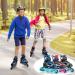 MonSports Adjustable Inline Skates for Kids - Red/Black/Blue - Light-up Wheels - Size L (US 5-8) - Buy Online on GoSupps.com