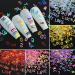 Gzmayuen Holographic Nail Art Stickers - 12 Color Glitter Alphabet Sequins Flakes for Stunning Nail Designs - Buy Online on GoSupps.com