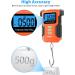 HEETA Waterproof Digital Fishing Scale 110lb/50kg with Memory Function, Portable Hanging Luggage Scale - Backlit LCD Display, Fluorescent Button, 40 Ruler - Orange - Buy Online on GoSupps.com