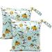 Ntgrty diaper bag 2 pieces Nappy Bags Wet Dry Bags Wet Dirty Laundry Bag Waterproof Dry Wet Bag Diper Bag for Babies Swimming Camping Travel Gym Workout Beach (space travel)